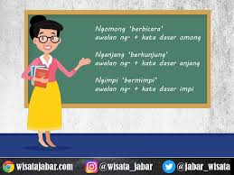 Buatlah 5 kalimat tunggal, 5 kalimat majemuk setara, 5 kalimat majemuk tidak setara, dan 5 kalimat majemuk campuran. Contoh Kata Kerja Dalam Bahasa Sunda Berdasarkan Awalan Dan Konfiks