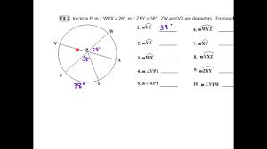 How to find central angle formula? Finding Arc And Central Angle Measures Youtube
