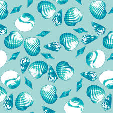 Colorful Fabrics Digitally Printed By Spoonflower Shell Mell Tropical Seas Prints Digital Print Fabric Fabric