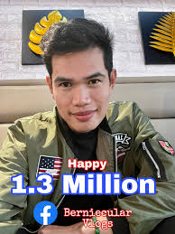 Hindi ko po akalain na ganito na po pala karami ang sumusuporta po  saken.Maraming salamat po sa 1.3 Million na sumusuporta at nagmamahal po  saken.To the Lord God,my family,friends walang hanggang pasasalamat.