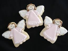 I've made this with angel food cake, with pound cake, and with yellow cake. Pin By Claudia Dominguez On Food And Such Christening Cookies Christmas Cookies Decorated Christmas Cookies