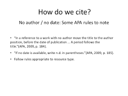 Properly citing and referencing works in apa style assures continuity; Cite It Right Advanced