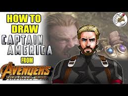 Captain america's vibranium vambraces can store up to 5 kinetic potential charges. How To Draw Captain America From Avengers Infinity War Youtube