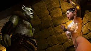 3D Amazing princess was hardcore fucked by angry Orc