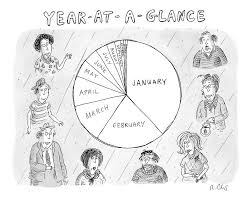 Year At A Glance A Pie Chart Of The Months By Roz Chast