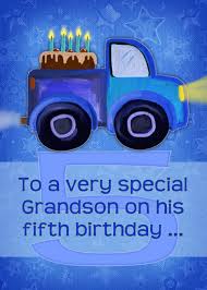 Birthday Wishes For My 5 Year Old Grandson Happy 5th Birthday To A Very Special Grandson Truck Painting Cake Card Ad Ad Special Gr Happy 5th Birthday Happy Birthday Grandson Happy 2nd Birthday
