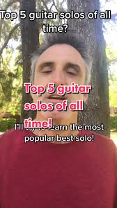 Best 5 Guitar Solos Ever