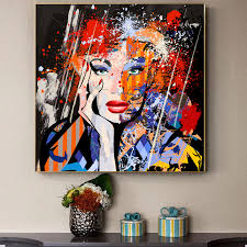 Extra large prints for living room. Abstract Graffiti Art Figure Woman Oil Painting Canvas Art Pictures For Living Room Wall Art Posters Prints Home Cuadros Decor Super Offer 0188 Goteborgsaventyrscenter