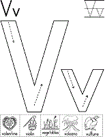Let your child explore the meaning of love, affection and friendship with our collection of coloring sheets. Letter V Coloring Pages Worksheets And Color Posters