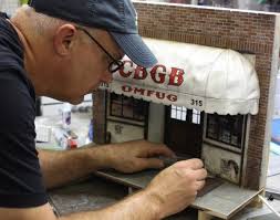 Hyperreal scale model of the famous CBGB punk rock club