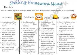 Free Spelling Homework Menu For Differentiated Instruction Spelling Homework Teaching Spelling Spelling Homework Menu
