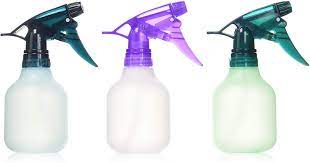 Amazon Com Tolco Empty Spray Bottle 8 Oz Frosted Assorted Colors Pack Of 3 Hair Color Applicator Bottles Beauty
