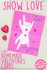 Handmade valentine cards for kids completely surpass any that are ever bought at the store and with help from the kids they can give their friends and even family some true artwork! Say I Love You With Homemade Sign Language Valentines For Kids