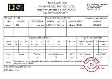 EN 10204 3.1 Standartlarına Uygun Mill Test Certificate (MTC), yapay zekayla üretilmiş