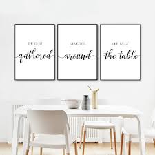 Modern Kitchen Sign Set Of 3 Prints Dining Room Decor Etsy Dinning Room Wall Decor Dining Room Wall Decor Dining Room Wall Art