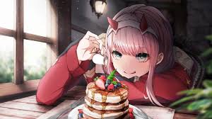 Add multiple pictures and dynamic photo channels to your windows desktop display. Anime Girl Pancake Zero Two Darling In The Franxx 8k Wallpaper 215