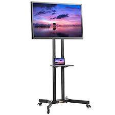 Do you assume 30 inch tv stand appears to be like nice? Buy Vivohome Black Rolling Tv Cart Height Adjustable Portable Tv Stand Trolley For 30 To 70 Inch Lcd Led Plasma Flat Panel Screen With Shelf Stand Wheels Online In Kuwait B07xyvtrmm