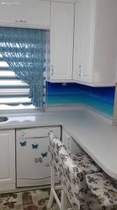 3d mutfak tezgah arası cam modelleri ☎️05422165107. Okyanus Manzarali Tezgah Arasiyla Ferahlatan Bir Dekor Ozlem Hanimin Mutfagi 6 Ev Gezmesi