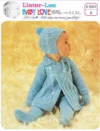 Free knitting pattern for a baby blanket made up of 24 individual squares with a crochet shell border and embossed leaf design. Lister 1364 Baby Pram Suit Vintage Knitting Pattern By Ellisadine 1 00 Virkning Stickning Retro