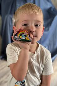 Found a painted rock at Cracker Barrel in Joplin, MO
