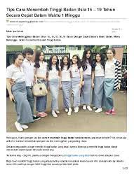 Secara garis besar, bertumbuh tinggi adalah hal yang sangat tergantung pada genetik. Tips Cara Menambah Tinggi Badan Usia 15