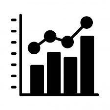 Increase Bar Graph Vector Glyph Flat Icon Stock Vector Ad Graph Vector Increase Bar Ad Bar Graphs Graphing Glyphs