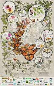 Migration Route Of The Eastern Monarch Butterfly Pollinator Week Pollination Pollinators Poster