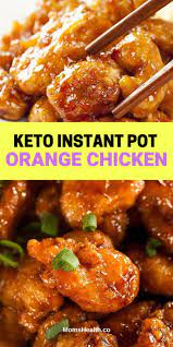 Keto Instant Pot Orange Chicken Under 30 Min Low Carb Meal Recipe Keto Recipes Easy Keto Recipes Dinner Instant Pot Dinner Recipes
