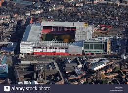 The match was postponed due to aston villa's participation in the efl cup final on 1 march, then again because of the coronavirus pandemic. Luftaufnahme Von Sheffield United Bramall Lane Stadium Stockfotografie Alamy