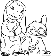 If you like this lilo and stitch coloring page, share it with your friends. Simple Lilo And Stitch Coloring Page Coloringall