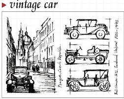 Vintage Car Clear Rubber Stamp Set W Prague Auto Automobile Transparent Papercrafts Papercrafting Car Photo Album Diy Cheap Stamps Diy Scrapbook Layouts