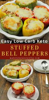 Tasty Low Carb Stuffed Bell Peppers Stuffed Peppers Stuffed Bell Peppers Healthy Stuffed Bell Peppers