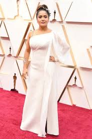 156.2 cm (5 ft 1.5 in) salma. Salma Hayek White Sheath Prom Formal Celebrity Dress Oscars 2020 Red Carpet