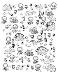 Adding clouds to a coloring page. Cloud Coloring Pages For Adults