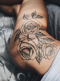 Hip Tattoo Roses Tattoo Big Tattoo Rose Tattoo Rose Tattoo Thigh Hip Tattoos Women Rose Shoulder Tattoo