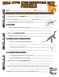 In this worksheet, we will practice identifying fossils and describing how they are formed over these fossils are believed to be the oldest known fossils ever found. Bill Nye The Science Guy Fossils Dinosaurs Video Worksheet Key