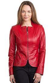 For The Red Armani Dart Jacket In Leather Jackets Coats For Women Leather Jacket
