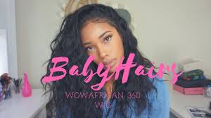 Creating Realistic Hairline Baby Hairs Wowafrican 360 Wig Youtube
