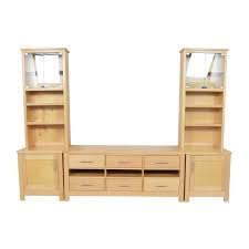 Our industrial modular media console combines form, function and versatility. 90 Off Contemporary Media Console With Bookshelves Storage