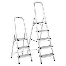 Amazing deals on this working platform step stool at harbor freight. Step Ladder 3 5 Step Aluminum Ladders The Container Store