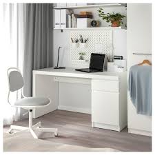 Malm Desk White 55 1 8x25 5 8 140x65 Cm Ikea White Desk Bedroom Ikea Malm Desk Home Office Decor