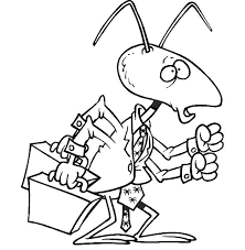 Business Man Ant Bring Two Suitcase Coloring Pages Best Place To Color In 2020 Coloring Pages Coloring Pictures Online Coloring