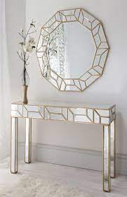 Find a wide range of stylish & classic home decor items at affordable prices at belk®. Geometria Gold Mirrored Console Table Mirror Set Mirror Wall Lighted Wall Mirror Framed Mirror Wall