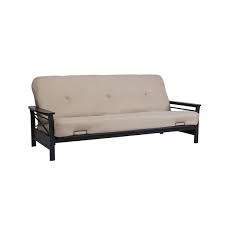 Vintage leather 3 seater sofa brown hairpin legs handmade solid. Dhp Nadine Metal Futon Frame 2101959 Rona