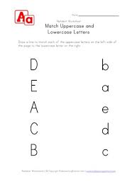 These printable alphabet matching worksheet is great for preschool, kindergarten, and first grade. Match Uppercase To Lowercase Letters A B C D And E All Kids Network