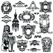 Dan heb je geluk, want hier zijn ze. Victorian Style Decorative Elements Vector Graphics 02 Free Download