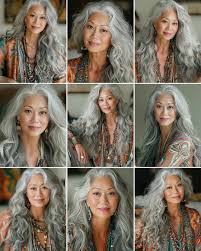 A friend of mine used an app to generate what she would look like older and  grey/silver. I tried it