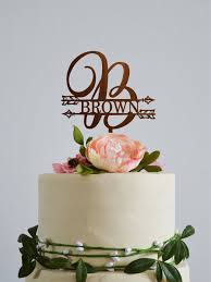 Monogram B Wedding Topper Last Name Cake Toppers Wedding Etsy Engagement Cake Toppers Custom Wedding Cake Toppers Wedding Cake Decorations