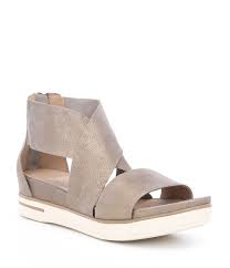 Eileen Fisher Sport Criss Cross Banded Suede Sandals Dillards