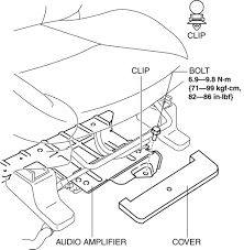 Mazda 3 Service Manual Audio Amplifier Removal Installation Entertainment
